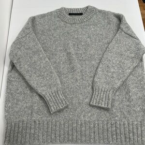 Jenni Kayne Gray Women's Cocoon Alpaca Crewneck Sweater